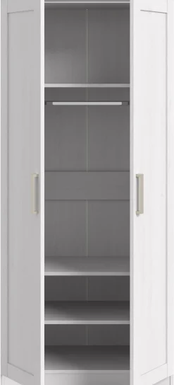 Home affaire Kleiderschrank »BAKKE, Kleiderschrank inkl. 1 Kleiderstange« 1 Stk. tlg. Kleiderschrank, Drehtürenschrank, Graderobenschrank, Mehrzweckschrabnk