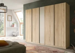 Home affaire Kleiderschrank »BENDINGO, Schlafzimmerschrank, Schrank, Garderobenschrank« OTTO BESTSELLER, Garderobe & Schlafzimmer,230cm breit, Eiche NB, 5türig, 2 Kleiderstangen, 6 Böden, 4 Schubladen