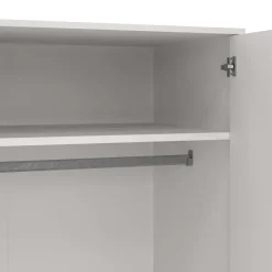 Home affaire Kleiderschrank »Bodo, Drehtürenschrank, Aufbewahrung Kasten Schrank Stauraum« 2 Türen, 2 Schubladen, Beine und Griffe Massivholz, Breite 99 cm