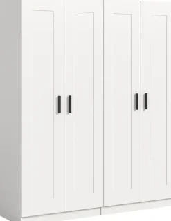 Home affaire Kleiderschrank »Farmsen,Schlafzimmerschrank, Garderobe, Schrank« Schrank-Kombi, Schlafzimmer, Garderobenschrank, Flur,Set best. aus: 2 Kleiderschränken, individuell platzierbar