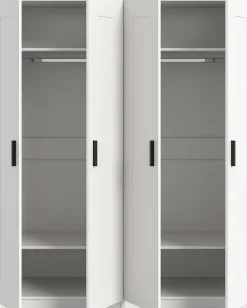 Home affaire Kleiderschrank »Farmsen,Schlafzimmerschrank, Garderobe, Schrank« Schrank-Kombi, Schlafzimmer, Garderobenschrank, Flur,Set best. aus: 2 Kleiderschränken, individuell platzierbar