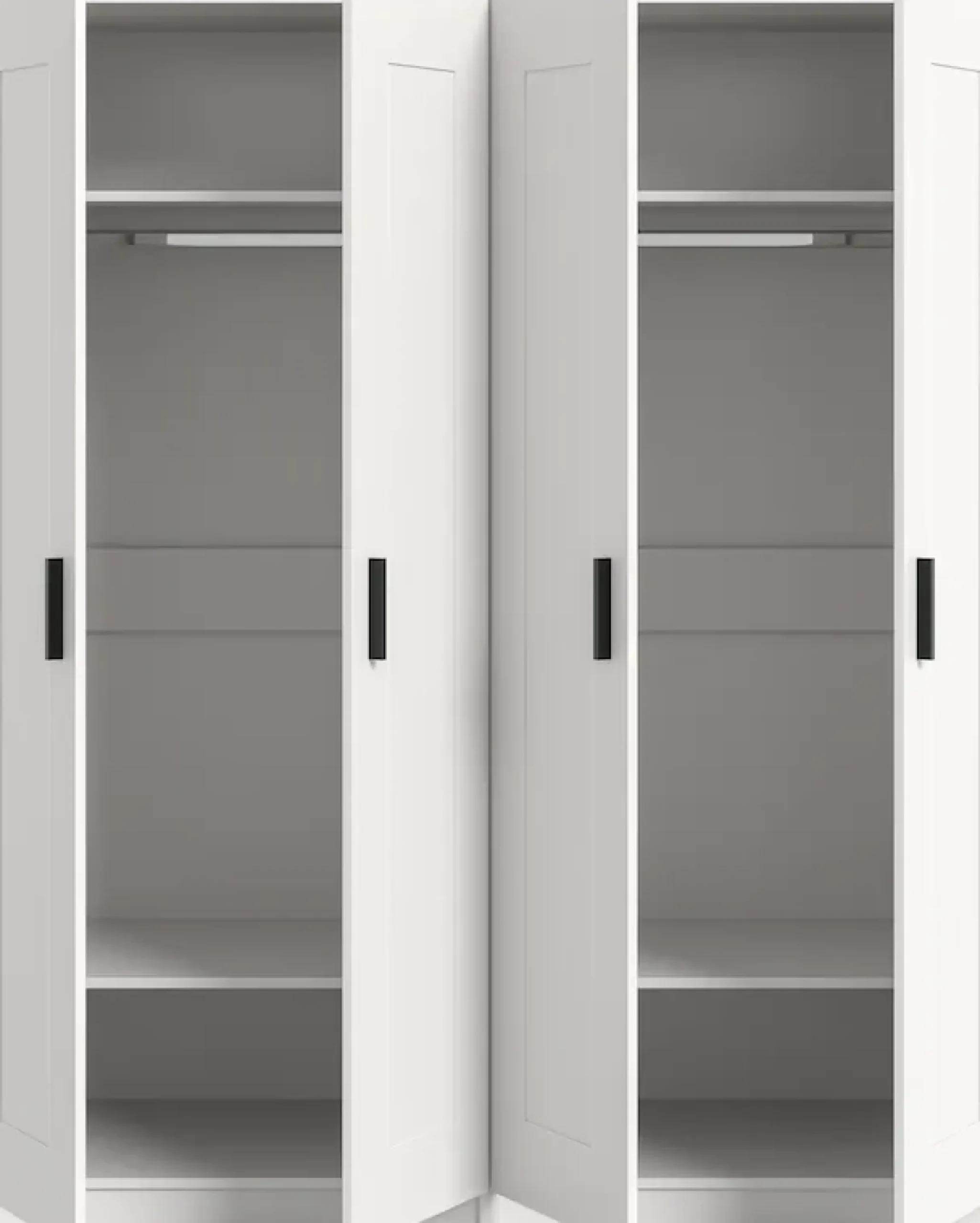 Home affaire Kleiderschrank »Farmsen,Schlafzimmerschrank, Garderobe, Schrank« Schrank-Kombi, Schlafzimmer, Garderobenschrank, Flur,Set best. aus: 2 Kleiderschränken, individuell platzierbar