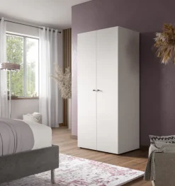 Home affaire Kleiderschrank »BILLINGS, Schlafzimmerschrank, Schrank, Garderobenschrank« OTTO BESTSELLER, Garderobe & Schlafzimmer,Breite 80cm, weiß, 2-türig, inkl. 1 Kleiderstange und 1 Ablageboden