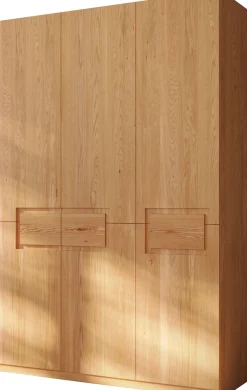 Home affaire Kleiderschrank »Léopoldine aus Kernbuche, erhältlich in verschiedenen Breiten« Massivholz-Kleiderschrank, im 50 cm Raster planbar