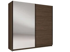 Home affaire Kleiderschrank »MALOJA modern mit viel Stauraum, Fächer & Kleiderstange, Breite 200 cm« Garderobe mit 2 Schiebetüren, mit Spiegel, erhältlich in 2 Farben