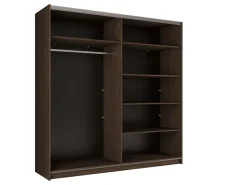 Home affaire Kleiderschrank »MALOJA modern mit viel Stauraum, Fächer & Kleiderstange, Breite 200 cm« Garderobe mit 2 Schiebetüren, mit Spiegel, erhältlich in 2 Farben