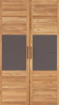 Home affaire Kleiderschrank »Chamara« aus massivem Eichenholz, in unterschiedlichen Breiten, Höhe 218 cm