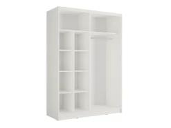 Home affaire Kleiderschrank »VILLEFRANCHE modern mit viel Stauraum, Fächer & Kleiderstange, Spiegel« Garderobe in 3 Breiten (155, 205, 248 cm), erhältlich in 3 Farben
