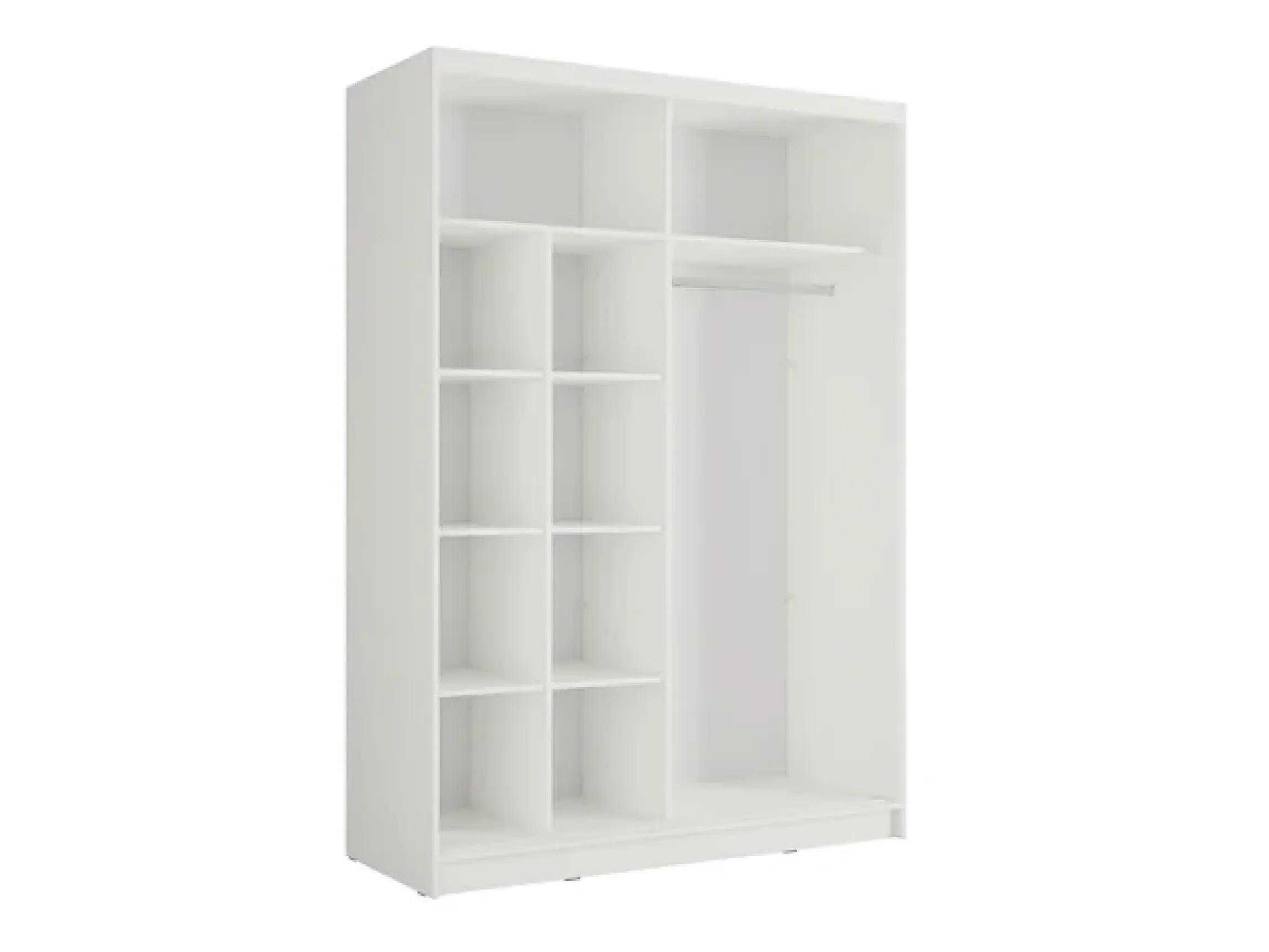 Home affaire Kleiderschrank »VILLEFRANCHE modern mit viel Stauraum, Fächer & Kleiderstange, Spiegel« Garderobe in 3 Breiten (155, 205, 248 cm), erhältlich in 3 Farben