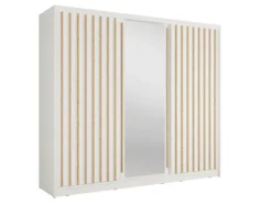 Home affaire Kleiderschrank »VILLEFRANCHE modern mit viel Stauraum, Fächer & Kleiderstange, Spiegel« Garderobe in 3 Breiten (155, 205, 248 cm), erhältlich in 3 Farben