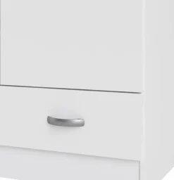 Home affaire Kleiderschrank »Space Drehtürenschrank, Aufbewahrung Kasten Schrank Stauraum« 2 Türen, 3 Einlegeböden und 1 breite Schublade, Breite 79 cm