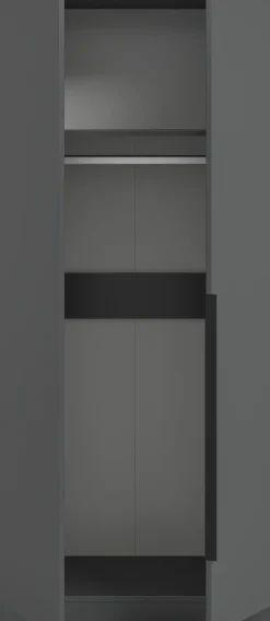 Home affaire Kleiderschrank »Skarde Schlafzimmerschrank, Garderobe, Schrank« Otto Bestseller Garderobe Schlafzimmerschrank,Breite: 80 cm, anthrazit, Kleiderstange