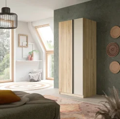 Home affaire Kleiderschrank »BENDINGO, Schlafzimmerschrank, Schrank, Garderobenschrank« OTTO BESTSELLER, Garderobe & Schlafzimmer,Breite 80cm, weiß, 2-türig, inkl. 1 Kleiderstange und 3 Ablageboden