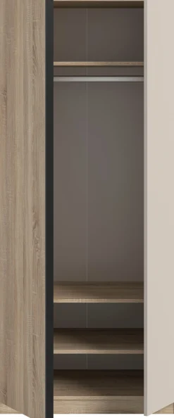 Home affaire Kleiderschrank »BENDINGO, Schlafzimmerschrank, Schrank, Garderobenschrank« OTTO BESTSELLER, Garderobe & Schlafzimmer,Breite 80cm, weiß, 2-türig, inkl. 1 Kleiderstange und 3 Ablageboden