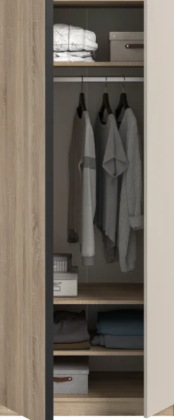 Home affaire Kleiderschrank »BENDINGO, Schlafzimmerschrank, Schrank, Garderobenschrank« OTTO BESTSELLER, Garderobe & Schlafzimmer,Breite 80cm, weiß, 2-türig, inkl. 1 Kleiderstange und 3 Ablageboden