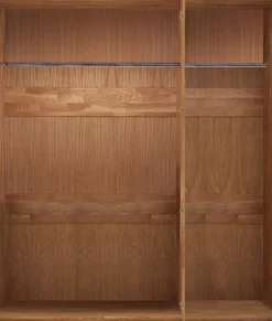 Home affaire Kleiderschrank »Chamara« aus massivem Eichenholz, in unterschiedlichen Breiten, Höhe 218 cm