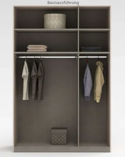 Home affaire Kleiderschrank »RUBINO, Drehtürenschrank,Schlafzimmerschrank mit hochwertigem Alugriff« 1 Stk. tlg. Made in Italy, in Breite wählbar, Basisausführung, Zubehör extra