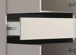 Home affaire Kleiderschrank »Corbett, grifflose Optik, FSC-zertifziert, Made in Europe« 138 oder 182,5cm breit, 211cm hoch und 54,5cm tief,mit Spiegel, 1 Schublade und Innenausstattung