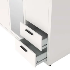 Home affaire Kleiderschrank »Mira Kleiderschrank mit 2 Türen, Spiegeltür & 2 Schubladen« 2 Türen und 1 Spiegeltür für mehr Komfort