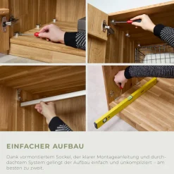Home affaire Kleiderschrank »Ambroise aus Wildeiche, erhältlich in verschiedenen Breiten« Massivholz-Kleiderschrank, im 50 cm Raster planbar
