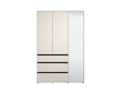 Home affaire Kleiderschrank »Corbett, grifflose Optik, FSC-zertifziert, Made in Europe« 138 oder 182,5cm breit, 211cm hoch und 54,5cm tief,mit Spiegel, 3 Schubladen und Innenausstattung