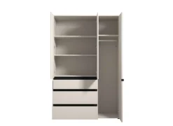 Home affaire Kleiderschrank »Corbett, grifflose Optik, FSC-zertifziert, Made in Europe« 138 oder 182,5cm breit, 211cm hoch und 54,5cm tief,mit Spiegel, 3 Schubladen und Innenausstattung