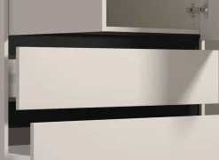Home affaire Kleiderschrank »Corbett, grifflose Optik, FSC-zertifziert, Made in Europe« 138 oder 182,5cm breit, 211cm hoch und 54,5cm tief,mit Spiegel, 3 Schubladen und Innenausstattung