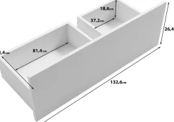 Home affaire Kleiderschrank »Spirit Kleiderschrank mit Spiegel, Schublade und 2 Kleiderstangen« Mit schwarzen Metallgriffen – viel Stauraum und flexible Aufteilung