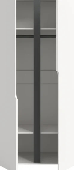 Home affaire Kleiderschrank »BJÖRNEBORG, Schlafzimmerschrank, Garderobe, Schrank« inklusive Wechselblende in anthrazit und Artisan Eiche Nachbildung,Breite 80cm, Kleiderstange, 2 Böden