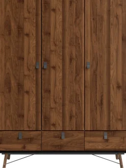 Home affaire Kleiderschrank »RY« mit 3 Türen und 3 Schubladen, Breite/Höhe 150/200 cm