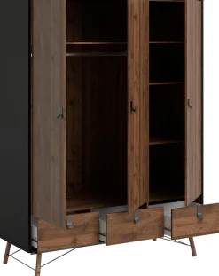 Home affaire Kleiderschrank »RY« mit 3 Türen und 3 Schubladen, Breite/Höhe 150/200 cm