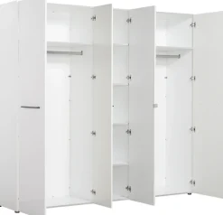 Home affaire Kleiderschrank »Ksanti« hochglänzende Front, mit Spiegel