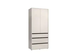 Home affaire Kleiderschrank »Corbet Schlafzimmerschrank, Drehtürenschrank,Wäscheschrank« 93 cm breit, 3x Schubladen, Kleiderstange, ABS schutzkanten