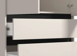 Home affaire Kleiderschrank »Corbet Schlafzimmerschrank, Drehtürenschrank,Wäscheschrank« 93 cm breit, 3x Schubladen, Kleiderstange, ABS schutzkanten