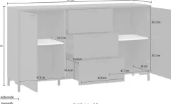 Home affaire Kommode »Alternative« Breite 151 cm