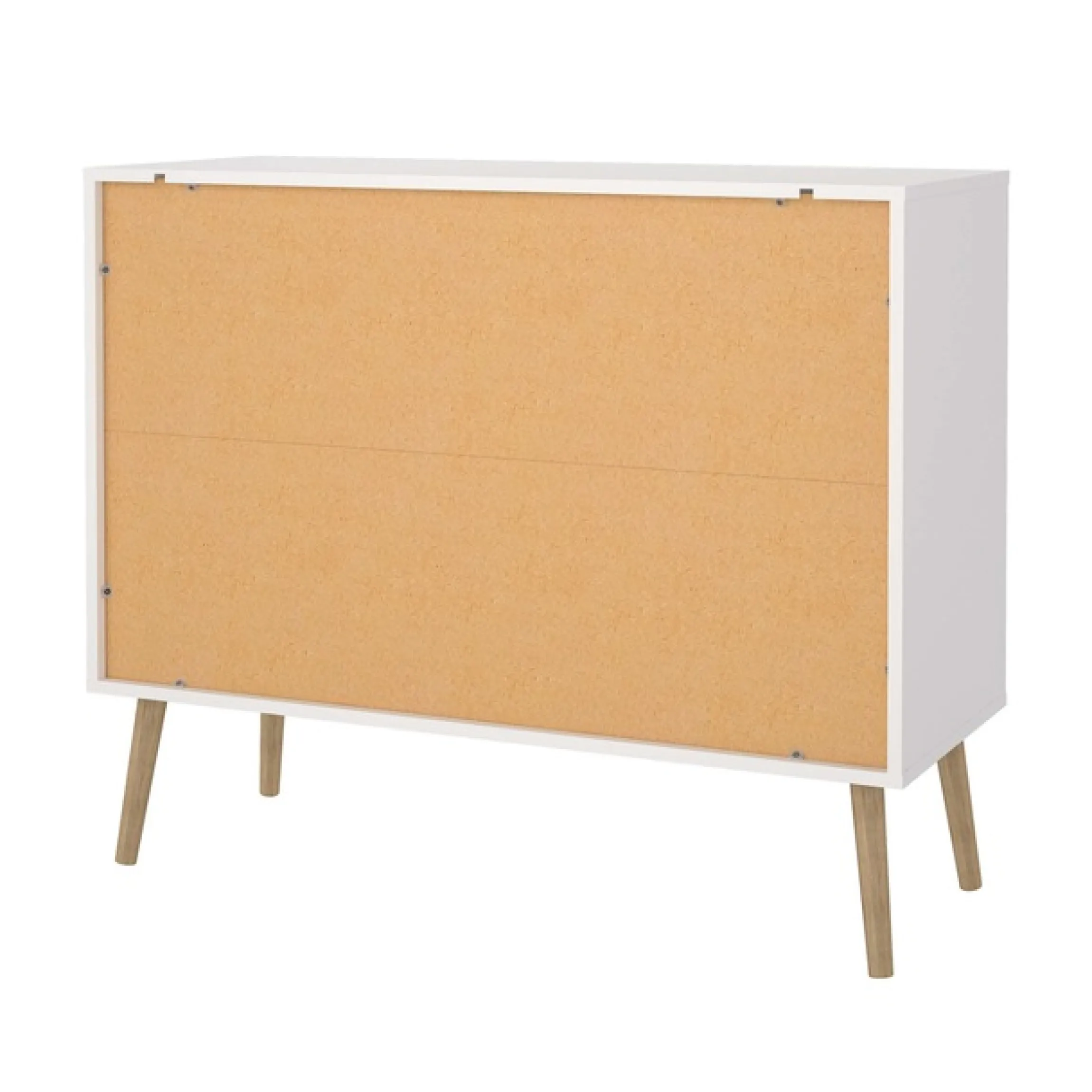 Home affaire Kommode »Bodo, Aufbewahrung, Schubladenschrank, Stauraum, modern, Breite 99 cm« 4 Schubladen, Weiß oder Schwarz, Beine und Griffe aus Echtholz