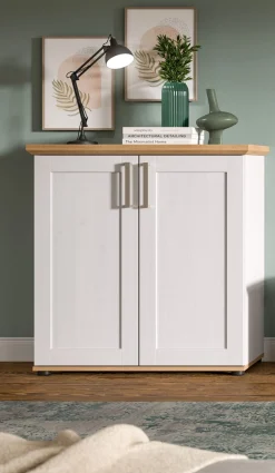 Home affaire Kommode »Cosenza« Cosenza Highboard 88 cm, 2 Türen, 3 Fächer, Wohnzimmer