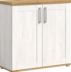 Home affaire Kommode »COSENZA, Breite 95 cm, 2 Türen, 2 Einlegeböden, 3 Fächer« in Landhausoptik, Anrichte, Schrank, Sideboard