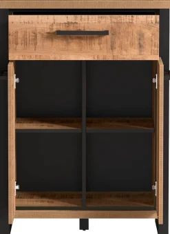 Home affaire Kommode »Elda« 1 Stk. tlg. Kommode mit 2 Türen, 1 Schublade mit Vollauszug – (B/T/H) 73/39/100 cm