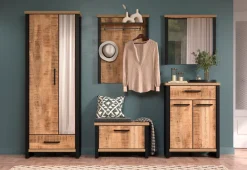 Home affaire Kommode »Elda« 1 Stk. tlg. Kommode mit 2 Türen, 1 Schublade mit Vollauszug – (B/T/H) 73/39/100 cm