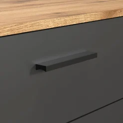 Home affaire Kommode »Estepona« Sideboard mit anpassbaren Türen mit Rillen-Optik