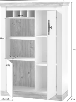 Home affaire Kommode »Florenz« im romantischen Landhaus-Look, Breite 105 cm