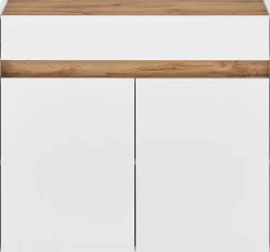 Home affaire Kommode »GiRON/CiTY, Schrank in vier Farben, modernes Sideboard, Kommode« in zwei Farben erhältlich, 2 Türen, 1 Schubkasten, 80 cm breit