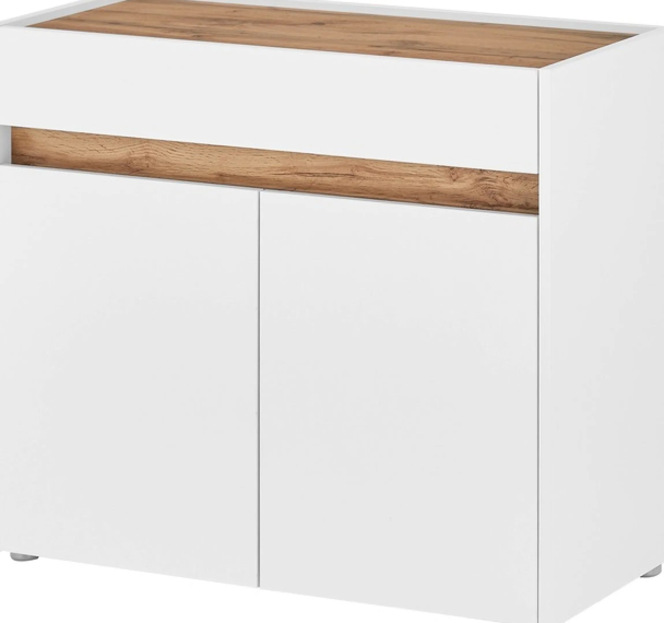 Home affaire Kommode »GiRON/CiTY, Schrank in vier Farben, modernes Sideboard, Kommode« in zwei Farben erhältlich, 2 Türen, 1 Schubkasten, 80 cm breit