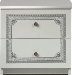 Home affaire Kommode »Greta, aus FSC-zertifiziertem Holzwerkstoff mit Dekor im Klassikstil« Maße (B/T/H): 50/38,5/49 cm,mit 2 Schubladen, soft-close-Funktion, Made in Italy