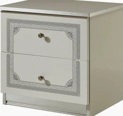 Home affaire Kommode »Greta, aus FSC-zertifiziertem Holzwerkstoff mit Dekor im Klassikstil« Maße (B/T/H): 50/38,5/49 cm,mit 2 Schubladen, soft-close-Funktion, Made in Italy
