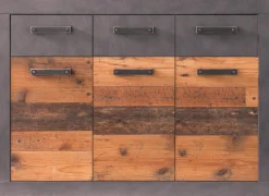 Home affaire Kommode »Ilana« Kommode mit 3 Türen & 3 Schubladen - (B/T/H) 117/37/86 cm