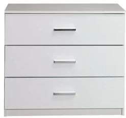 Home affaire Kommode »LANDERY Sideboard mit 3 Schubladen, weiß hochglänzend« Schubladenschrank mit viel Stauraum, Maße B/T/H: 93/42/80,5 cm