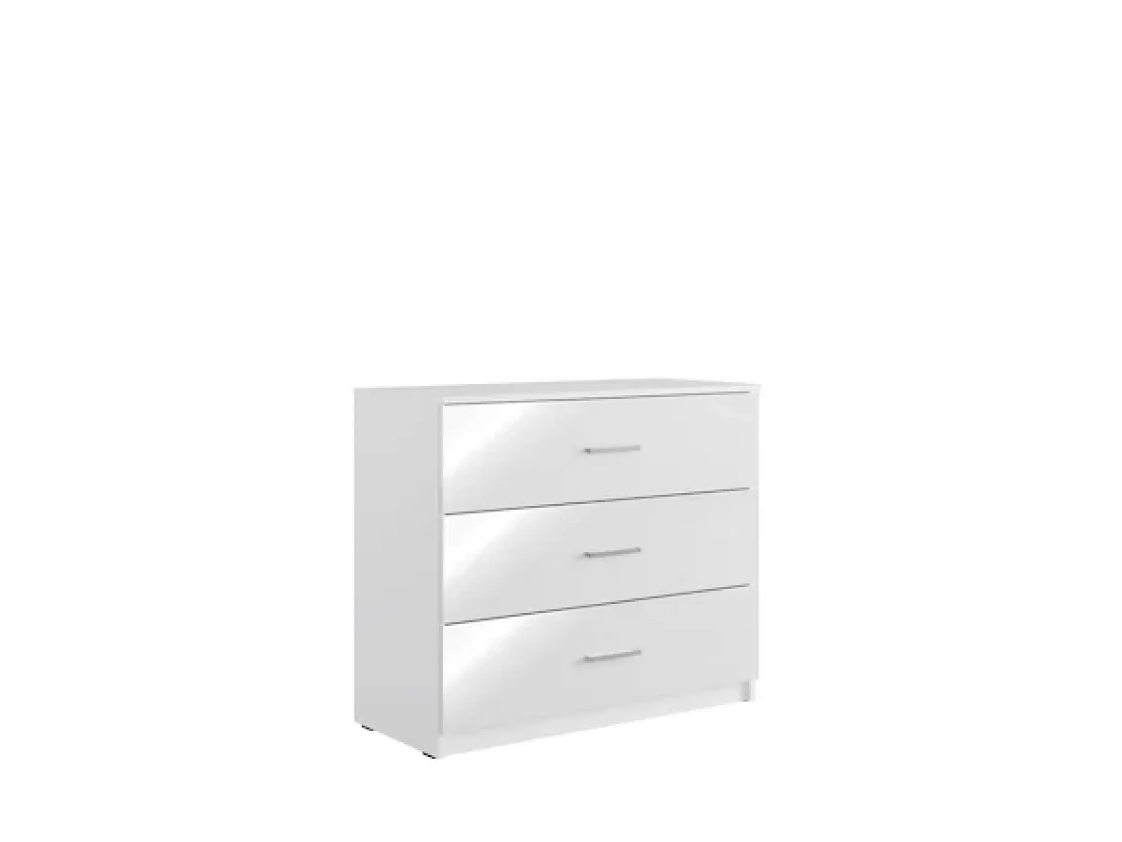 Home affaire Kommode »LANDERY Sideboard mit 3 Schubladen, weiß hochglänzend« Schubladenschrank mit viel Stauraum, Maße B/T/H: 93/42/80,5 cm