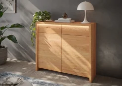 Home affaire Kommode »Léopoldine« Kommode aus Kernbuche, inkl. LED-Beleuchtung